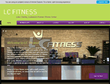 Tablet Screenshot of lakecharlesfitness.com